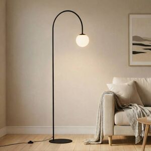 Buet gulvlampe Nova Domiluce, Sort, Stue/spisestue, Metal, Moderne, Buet gulvlampe Buet gulvlampe Nova Domiluce, Sort, Stue/spisestue, Metal, Moderne, Buet gulvlampe