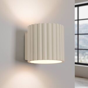 Væglampe RIBLA SOLLUX LIGHTING, dæmpbar, Creme/amber, Stue/spisestue, Aluminium, Væglampe RIBLA SOLLUX LIGHTING, dæmpbar, Creme/amber, Stue/spisestue, Aluminium,