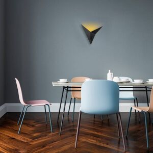 Bird 3201 uplight væglampe, trekantet design, sort Opviq, dæmpbar, Sort, Stue/spisestue, Metal, Moderne Bird 3201 uplight væglampe, trekantet design, sort Opviq, dæmpbar, Sort, Stue/spisestue, Metal, Moderne