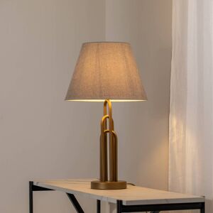 Bordlampe Lazar Avonni, Aluminium/grå/zink, Stue/spisestue, Tekstil/stof/silke Bordlampe Lazar Avonni, Aluminium/grå/zink, Stue/spisestue, Tekstil/stof/silke