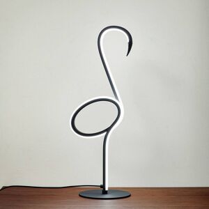 LED bordlampe Pajaro Lindby, dæmpbar, Sort, Stue/spisestue, Metal, Moderne LED bordlampe Pajaro Lindby, dæmpbar, Sort, Stue/spisestue, Metal, Moderne