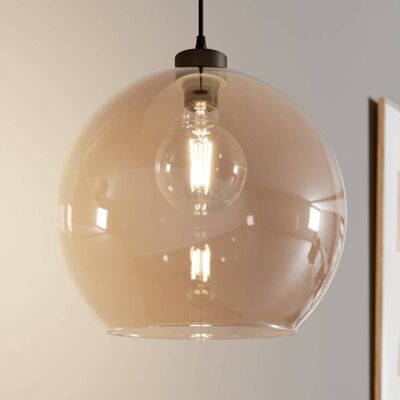 TK Lighting Cubus 30cm Pendellampe - Sort & Børstet Rav TK Lighting Cubus 30cm Pendellampe - Sort & Børstet Rav