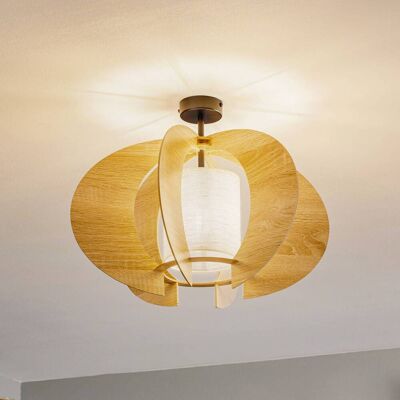 Euluna C M Moderne Loftlampe med Trælameller Euluna C M Moderne Loftlampe med Trælameller