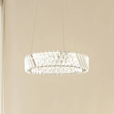 Hængelampe Glacis Lucande, Klar/gennemsigtig, Stue/spisestue, Glas, Design Hængelampe Glacis Lucande, Klar/gennemsigtig, Stue/spisestue, Glas, Design