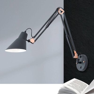 Orion Væglampe Bachelor, dæmpbar, Sort, Stue/spisestue, Metal, Moderne Orion Væglampe Bachelor, dæmpbar, Sort, Stue/spisestue, Metal, Moderne