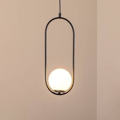 Glas hængelampe Opviq, dæmpbar, Sort, Stue/spisestue, Glas, Moderne Glas hængelampe Opviq, dæmpbar, Sort, Stue/spisestue, Glas, Moderne
