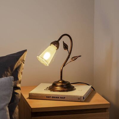 Bordlampe Liliana ONLI, Bronze/messing, Stue/spisestue, Metal, Florentin Bordlampe Liliana ONLI, Bronze/messing, Stue/spisestue, Metal, Florentin