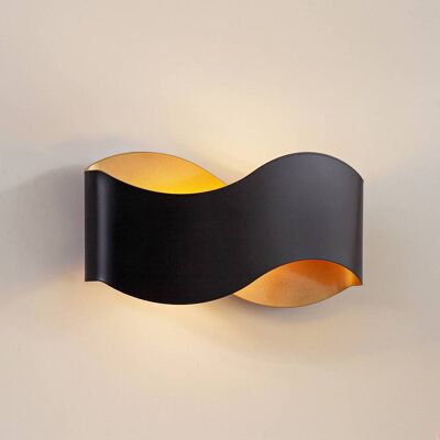 Væglampe Dailin Lindby, dæmpbar, Sort, Stue/spisestue, Metal, Moderne Væglampe Dailin Lindby, dæmpbar, Sort, Stue/spisestue, Metal, Moderne