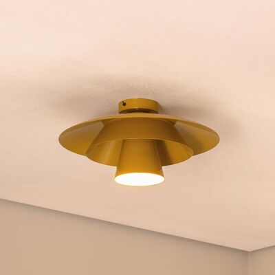 Loftslampe Plato Luminex, dæmpbar, Gul/orange, Stue/spisestue, Metal, Moderne Loftslampe Plato Luminex, dæmpbar, Gul/orange, Stue/spisestue, Metal, Moderne
