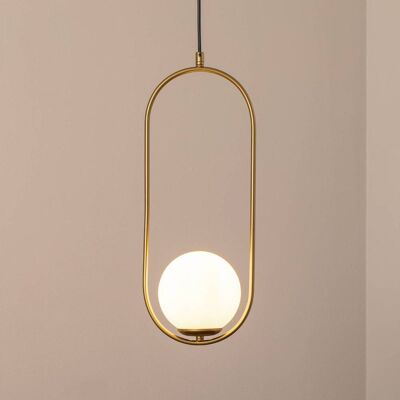 Glas hængelampe Opviq, dæmpbar, Messing/guld, Stue/spisestue, Glas, Moderne Glas hængelampe Opviq, dæmpbar, Messing/guld, Stue/spisestue, Glas, Moderne