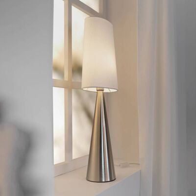 Markslöjd Conus Satin Nickel Oval Bordlampe - Hjemmedekoration Markslöjd Conus Satin Nickel Oval Bordlampe - Hjemmedekoration