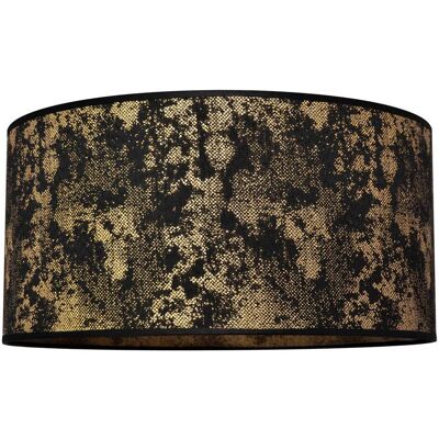 Lampeskærm Abba E27 Ø 40/højde 20 cm sort/guld HELAM, Sort, Tekstil/stof/silke Lampeskærm Abba E27 Ø 40/højde 20 cm sort/guld HELAM, Sort, Tekstil/stof/silke