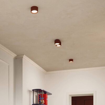 Loftslampe RIBLA SOLLUX LIGHTING, dæmpbar, Brun/rust, Stue/spisestue, Aluminium Loftslampe RIBLA SOLLUX LIGHTING, dæmpbar, Brun/rust, Stue/spisestue, Aluminium