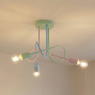 Loftslampe Oxford HELAM, dæmpbar, Multifarvet, Stue/spisestue, Metal, Moderne Loftslampe Oxford HELAM, dæmpbar, Multifarvet, Stue/spisestue, Metal, Moderne