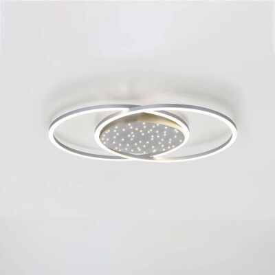 Paul Neuhaus LED loftslampe Yuki, dæmpbar, Aluminium/grå/zink, Stue/spisestue, Aluminium, Moderne Paul Neuhaus LED loftslampe Yuki, dæmpbar, Aluminium/grå/zink, Stue/spisestue, Aluminium, Moderne