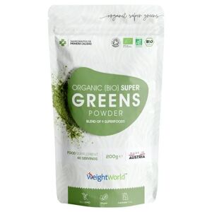 Organisk Greens Pulver - Naturligt  Proteinpulver til Fibre og Vitalitet - 200g Superfood Med Makronæringsstoffer
