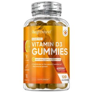 D3-vitamin Gummies 4000 IU, 120 stk - Vitamintilskud forklædt som vingummier
