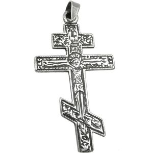 ART PENDANT RUSSIAN CROSS OXID. SILVER 925