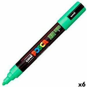 Marker pen/felt-tip pen POSCA PC-5M Light Green (6 Units)