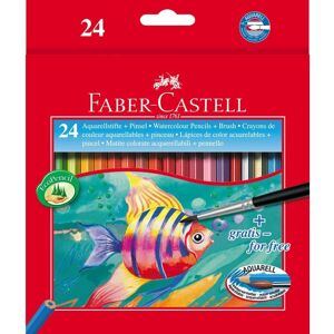 Watercolour Pencils Faber-Castell 114425 Multicolour 24 Pieces