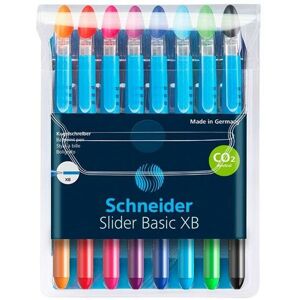 Set of Biros Schneider Slider Basic XB 8 Pieces Multicolour