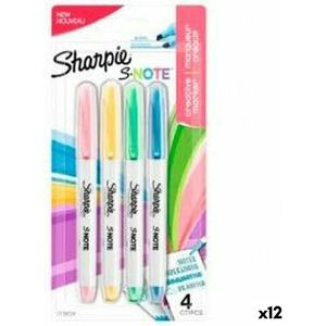 Set of Felt Tip Pens Sharpie S-Note Multicolour 4 Pieces 1-3 mm (12 Units)