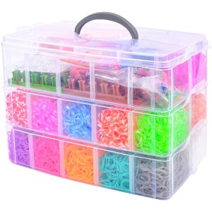 Mobil o Teknik Kæmpe Loom Bands Kit - 15.000 stk og masser af tilbehør.