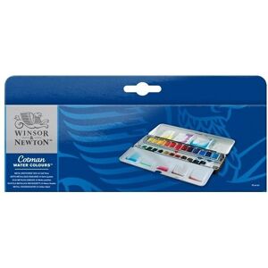 WINSOR Cotman watercolour sketchers metal box 24pcs ass