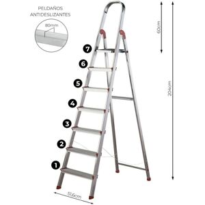 GreatTiger Folding ladder Rolser 7 PELD ALUMINIO Aluminium