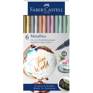 Metallic marker 6-p, Faber-Castell