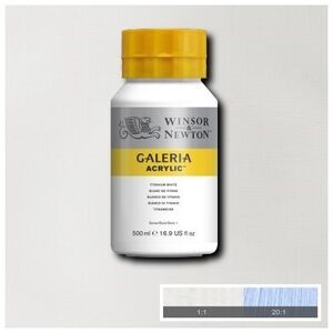 WINSOR Galeria Acrylic 500Ml Titanium White 644