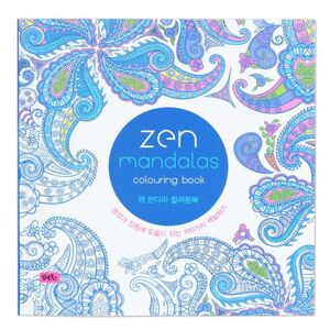 Megabilligt Malerbog til voksne 128 sider - Zen Mandalas Mindfulness
