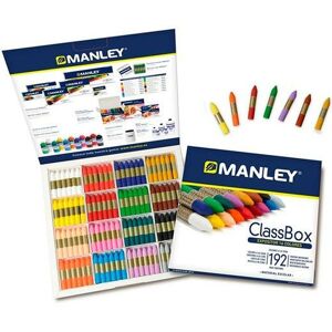 Manley Skole Voks Blyanter Pakke Med Enheder 192 16 X Farve