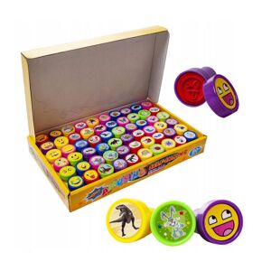 Kruzzel 60-delar - Mini Stämpel Set för Barn - Rita & Måla - Olika Motiv