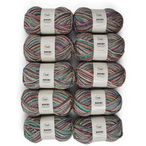 10-pack Socki Garn Ullmix 100 g Hadangervidda B016 Adlibris