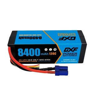 SupplySwap RC Bil Batteri, Høj Kapacitet 10000mah, Høj Afladningshastighed 120C, 2PCS4S 8400 EC5