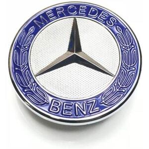 Tech of sweden MERCEDES-BENZ 57mm Flat Hood Emblem Blue