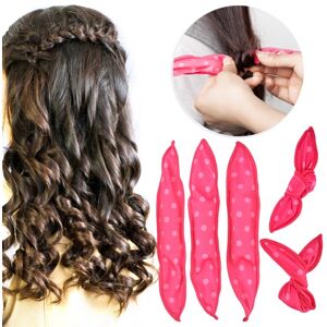 shopso 20stk Cute Wave Point Hair Curler Sovende Kanin Ørehår Roller