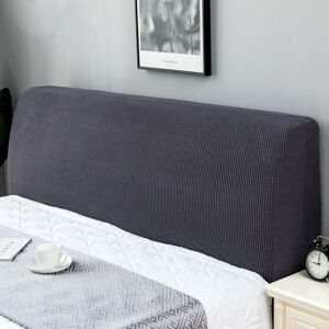 shopnbutik Polar Fleece Elastic Full Covered Headboard Dust Cover, Size:120cm(Metal Gray)