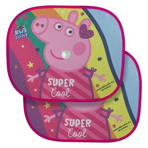 Disney 2-Pack Peppa Pigg Tema Solskydd m Sugkoppar.