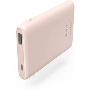 Hama Powerbank Slim 5000mAh Lyserosa