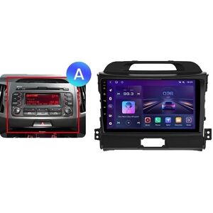 SupplySwap CarPlay Android Auto Radio, Trådløs Forbindelse, AI Stemme Kontrol, V1 C (1GB 32GB)