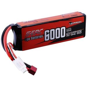 SupplySwap Lipo batteri, 74V 6000mAh, 70C blød pakke, 6000mAh 2S 70C T