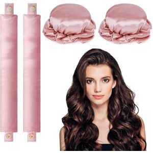 INF 2-sæt Satin Heatless Hair Curler til at sove om natten