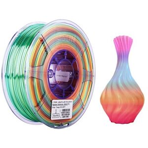 Filament eSUN 1kg eSilk PLA 1,75mm för 3D-skrivare glänsande regnbåge