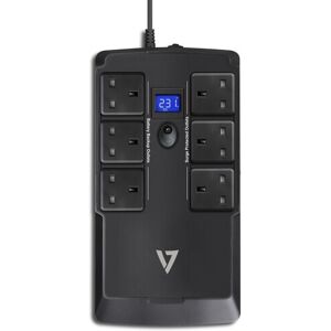 V7 750VA DESKTOP UPS LCD 6 OUT/3 UPS+3 SURGE UK 230V USB RJ45