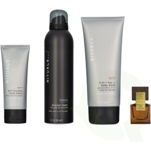 Rituals Homme Set 485 ml Edp Spray 15ml/Shower Foam 200ml/Sport 2-In-1 Hair & Body Wash 200ml/Body Lotion 70ml