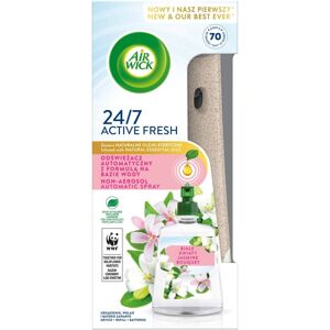 Air Wick Active Fresh automatisk luftfrisker med en vandbaseret formel og White Flowers refill 228ml