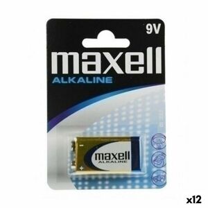 Alkaline Batteri Maxell 9 V 6LR61 (12 enheder)