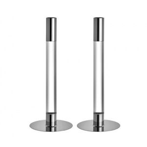 Lumiere Candlelight Silver H 26cm, 2-pack - Orrefors